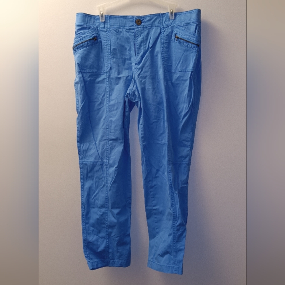 intro. Blue Cargo Pants Relaxed Fit